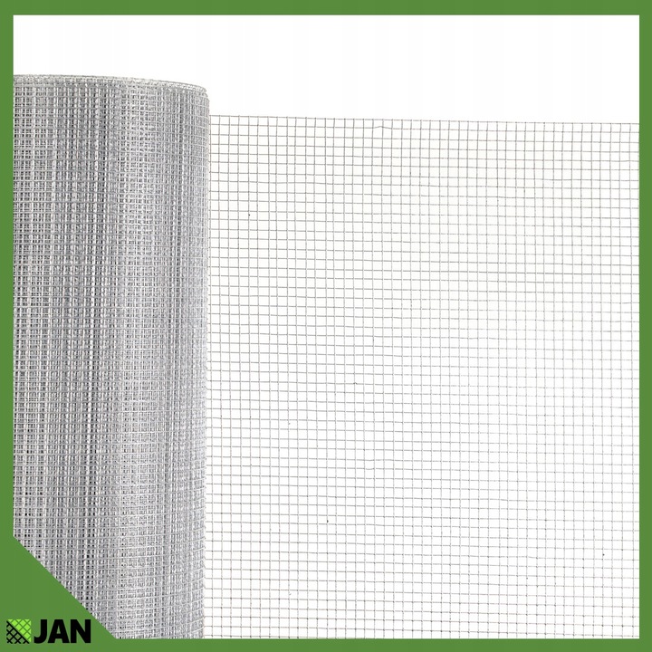 Siatka przeciw Gryzoniom 6x6x0,65 ocynk Hodowlana Na Woliery Zgrzewana 5m2