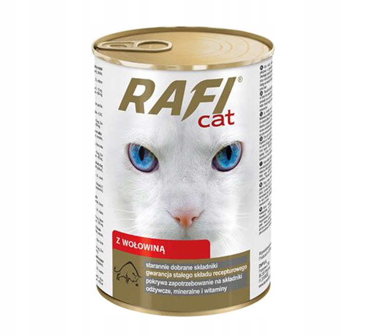RAFI CAT mokra karma dla kota - mix 3 smaków - puszka 24x415g