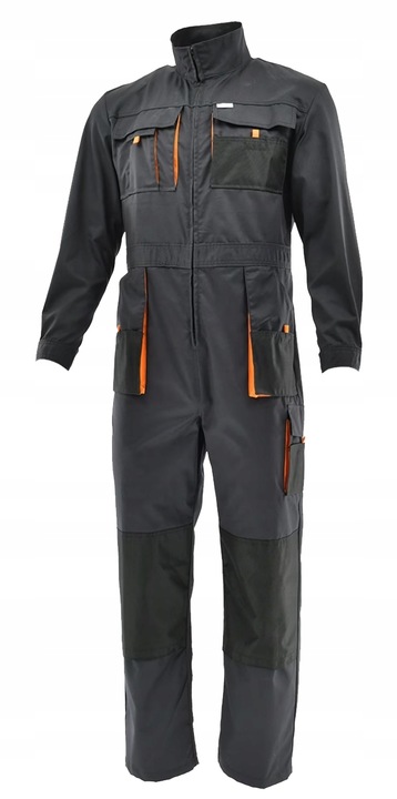 MOCNY Kombinezon roboczy MECHANIK jednoczęściowy WZMACNIANY NIEKRĘPUJĄCY