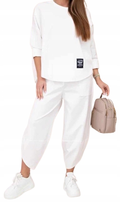 KOMPLET luźny ciemny niebieski