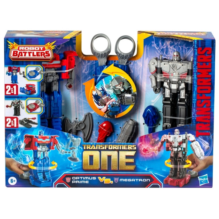 Hasbro Transformers One Figurki Optimus Prime vs Megatron Robot Battlers