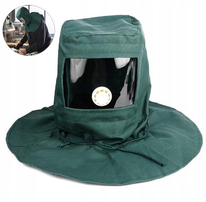 MASKA DO PIASKOWANIA OCHRONNA KASK PIASKOWANIE