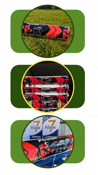 Siatka do bel POWER NET 125x2000m gruba do owijania słomy, siana, kiszonki