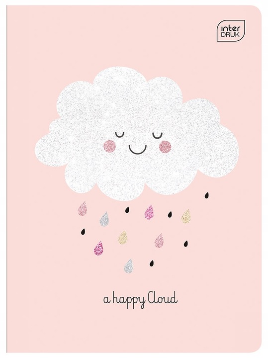 4 X ZESZYT A5 DLA DZIEWCZYNKI, 16 KARTEK, KRATKA, INTERDRUK, Brokat