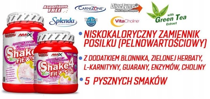 POSIŁEK w proszku na odchudzanie AMIX SLIME SHAKE koktajl dla kobiet