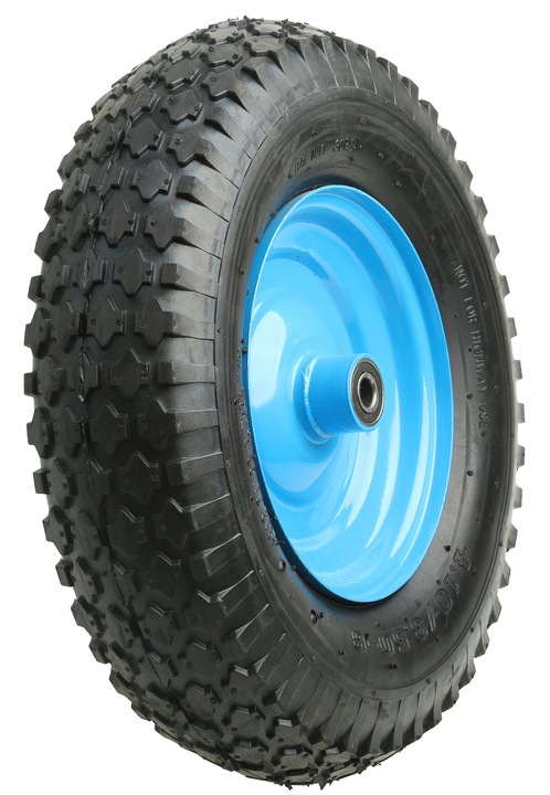 KOŁO KÓŁKO DO TACZKI TACZEK WÓZKA 4.10/3.50-6 2PR POMPOWANE OTWÓR 12 + OŚKA