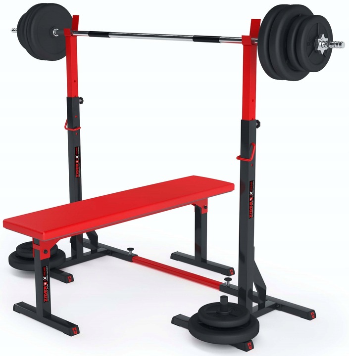 Stojaki pod sztangę regulowane asekuracja stojak do ćwiczeń 2sz ZIDER