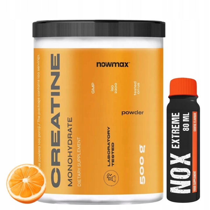 nowmax CREATINE MONOHYDRATE 500 g KREATYNA SIŁA