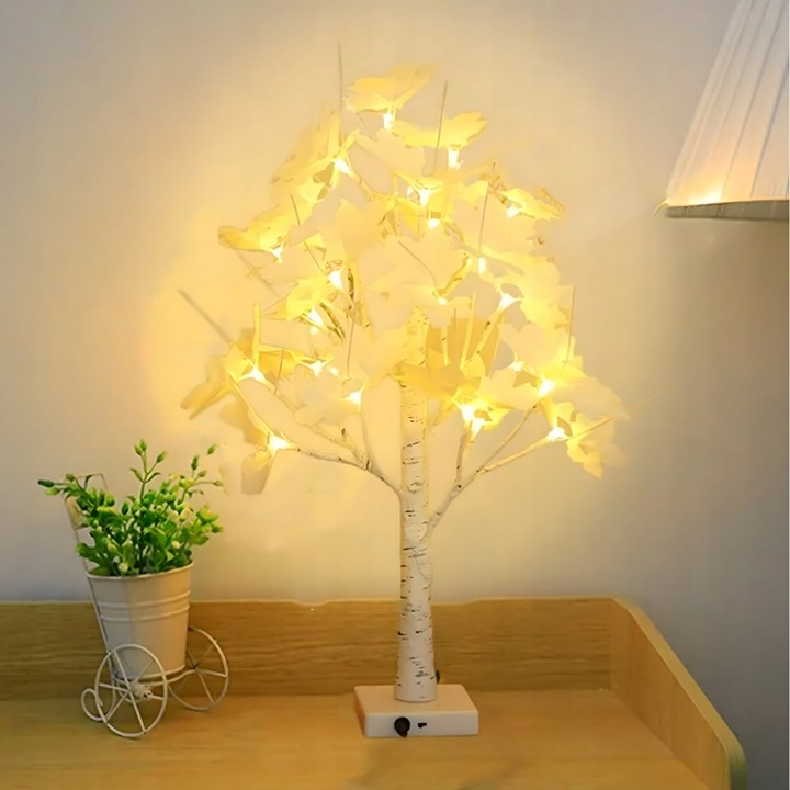 DRZEWKO LED ŚWIECĄCE BRZOZA 60 CM ŚWIĄTECZNE DEKORACYJNE LAMPKI