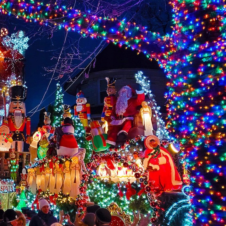 LAMPKI CHOINKOWE 1000 LED ZEWNĘTRZNE i WEWNĘTRZNE KOLOROWE MULTI