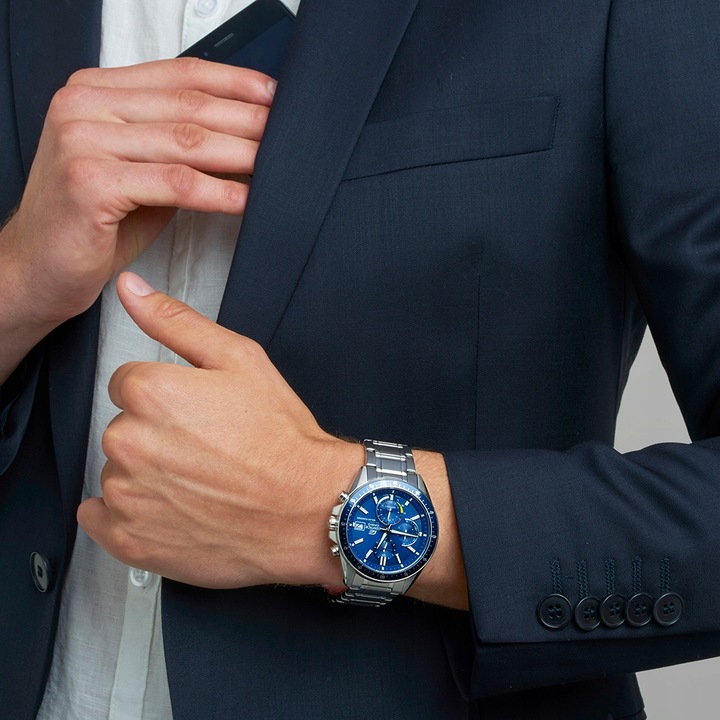 Casio EDIFICE EFS-S510D-2AVUEF SOLAR 100m SREBRNY