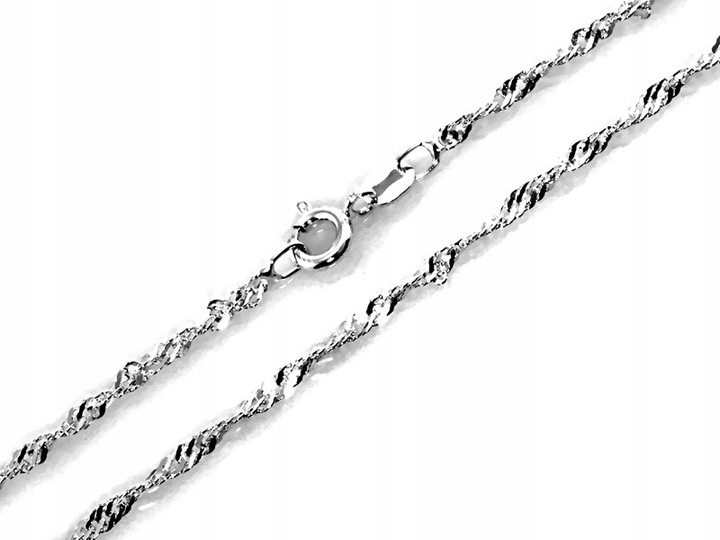 Srebrny Łańcuszek Singapur 925 dla Kobiety i Dziecka 2.92g