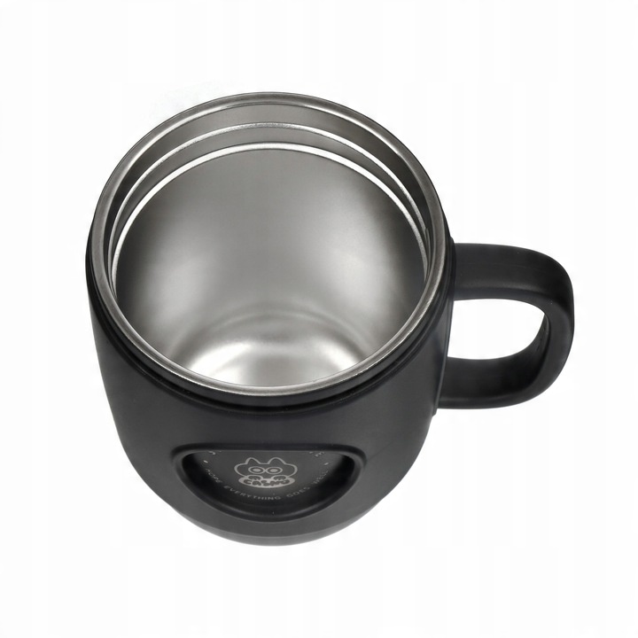 Kubek Termiczny ze Słomką Casno Booker 450 ml Czarny