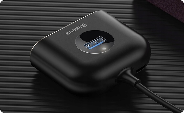 HUB USB BASEUS ADAPTER ROZDZIELACZ ROZGAŁĘŹNIK USB 3.0 DO 4x USB KABEL 1M