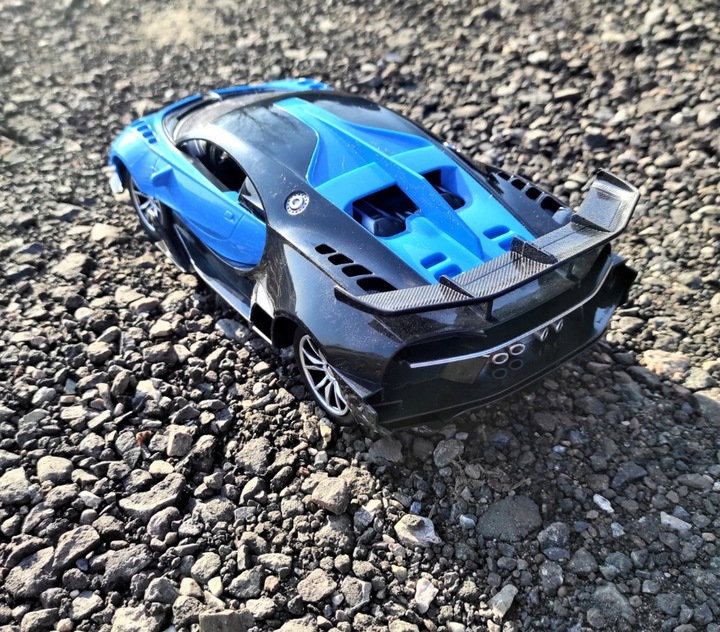 Samochód ZDALNIE STEROWANY RC AUTO KIEROWNICA PEDAŁY Niebieski