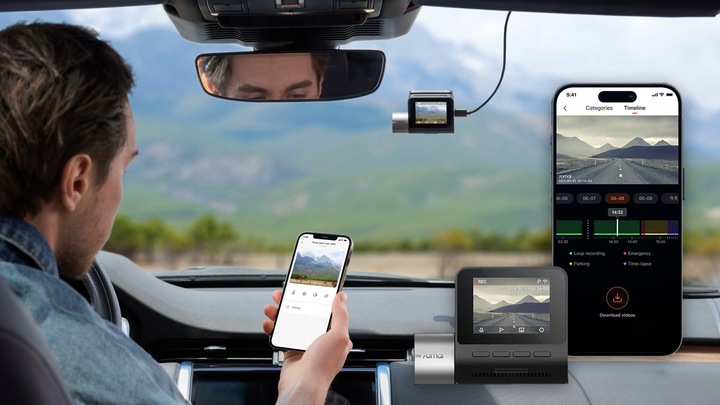 70mai Wideorejestrator A510 Kamera HDR + karta SAMSUNG 128GB EVO+