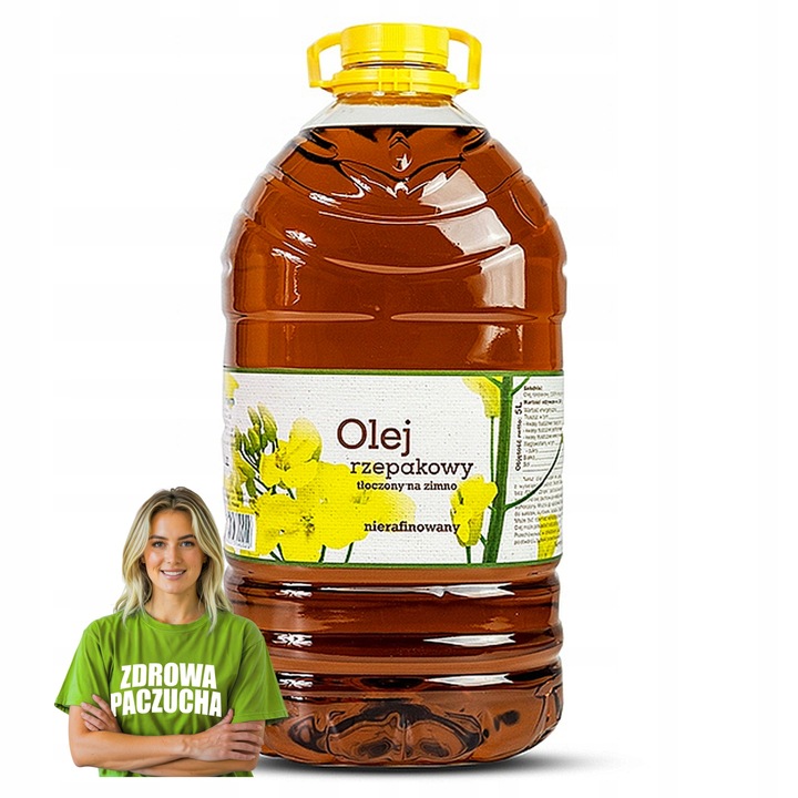 Olej rzepakowy tłoczony na zimno naturalny zdrowy VitaFarm smaczny 5L