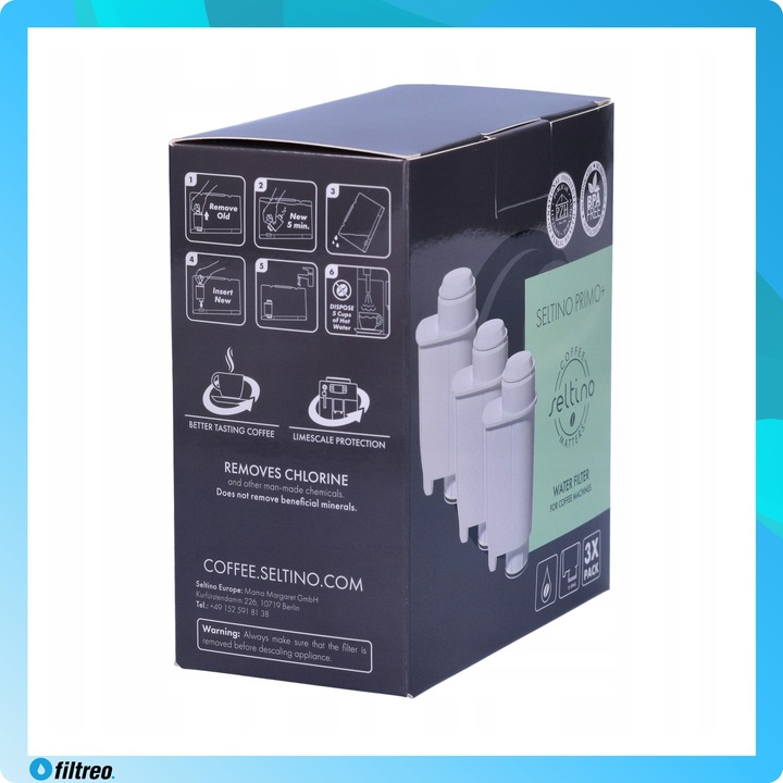 Wkład filtrujący Seltino Primo Plus x3 zamiennik do Brita Intenza+ CA6702
