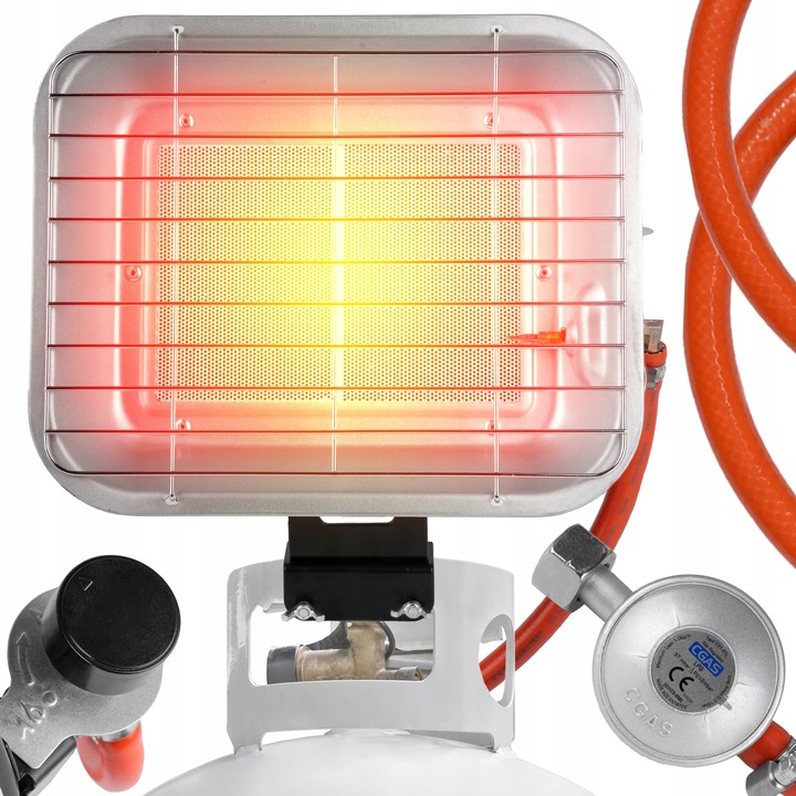 PIECYK NA GAZ PROMIENNIK GRZEJNIK GAZOWY UCHWYT NA BUTLE SŁONECZKO 4500W