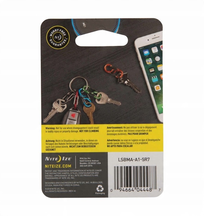 Nite Ize - Zestaw Karabinków S-Biner MicroLock Aluminum - 5 szt.