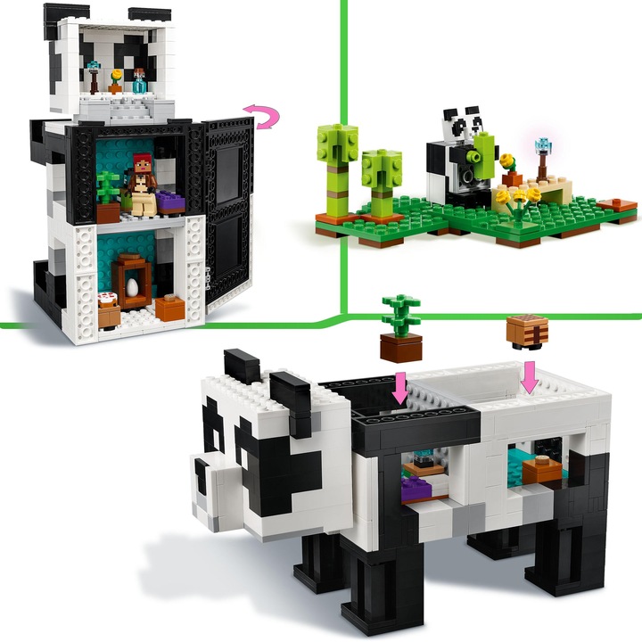 LEGO Minecraft - Rezerwat pandy (21245) KLOCKI PREZENT