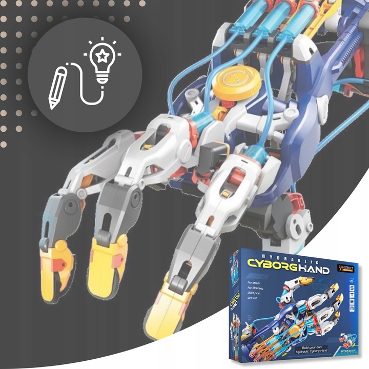 Zabawki Dla Dzieci Interaktywne Edukacyjne Robot Hydrauliczna Ręka Cyborga