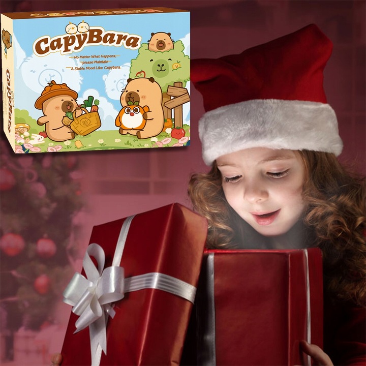 KALENDARZ ŚWIĄTECZNY KAPIBARA ADWENTOWY 24 OKIENKA PREZENT DLA DZIECI