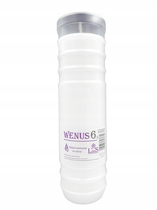 Rewelacyjne wkłady do zniczy Parafinowe Wenus 6 Linis 6 dni