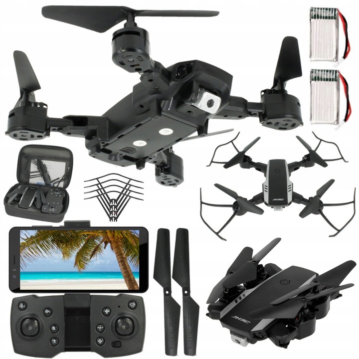 DRON KAMERA WIFI na Żywo ZAWIS POWRÓT ANDROID iOS 30MIN 2x Akumulator A