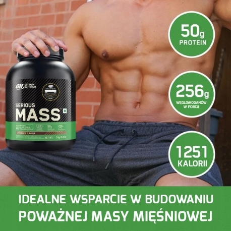 GAINER SERIOUS MASS OPTIMUM NUTRITION 2730g | Ciasteczkowy Ciastko z kremem
