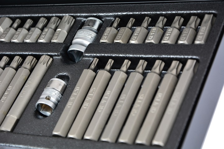 ZESTAW BITÓW KOŃCÓWKI IMBUS TORX SPLINE 40el FARYS