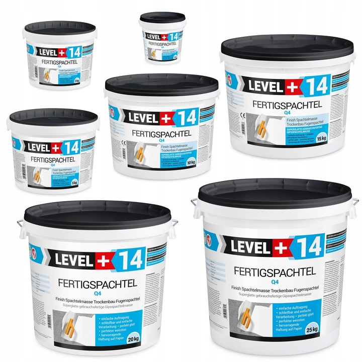 Gotowa Gładź Szpachlowa Super Biała 25kg Level+14