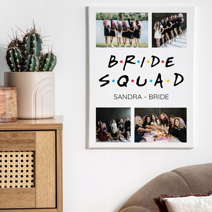 Obraz na płótnie 30x40 dowolne zdjęcie z NADRUKIEM PREZENT dla PANNY MŁODEJ