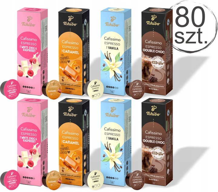 80 kapsułki do Cafissimo Zestaw MIX SMAKOWY