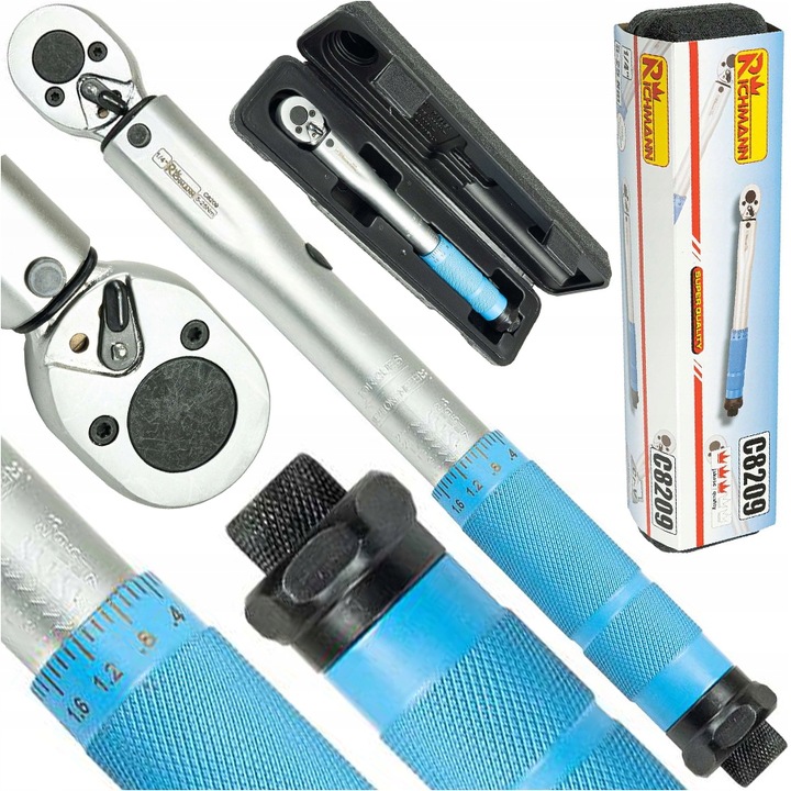 KLUCZ DYNAMOMETRYCZNY 1/4" Z BLOKADĄ 5-25NM CERTYFIKAT KALIBRACJI ETUI CR-V