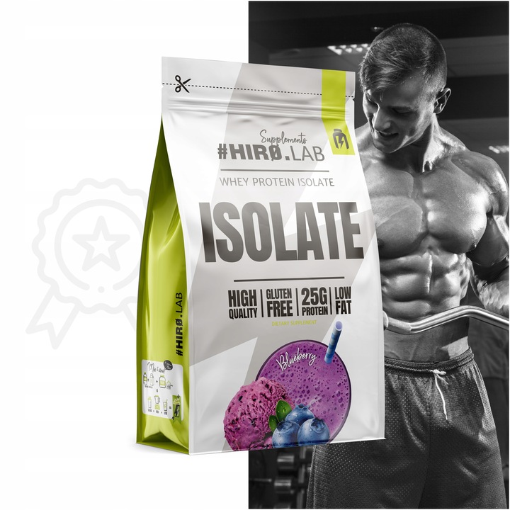 Izolat Białka BIAŁKO 700 g WPI ISO Whey Protein Isolate Jagoda HIRO