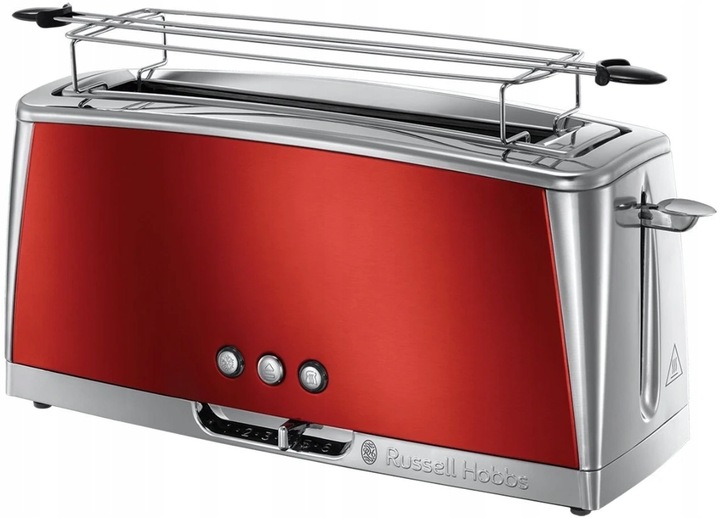 Toster Russell Hobbs Luna Long Slot Solar 23250-56 Tacka Podnośnik Czerwony