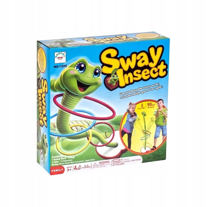 GRA ZRĘCZNOŚCIOWA TAŃCZĄCY ROBAK GIBIĄCY ROBACZEK DLA DZIECI PREZENT ŚWIĘTA