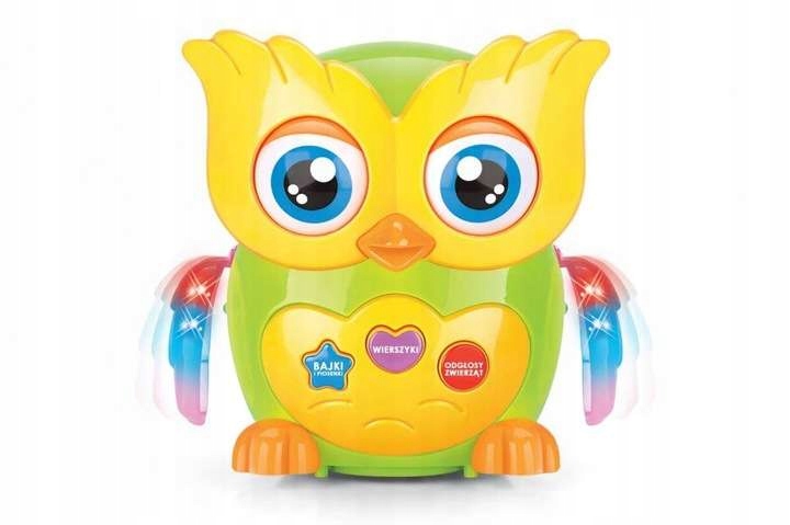 NA PREZENT Mądra Sowa Interaktywna Opowiada bajki chodzi