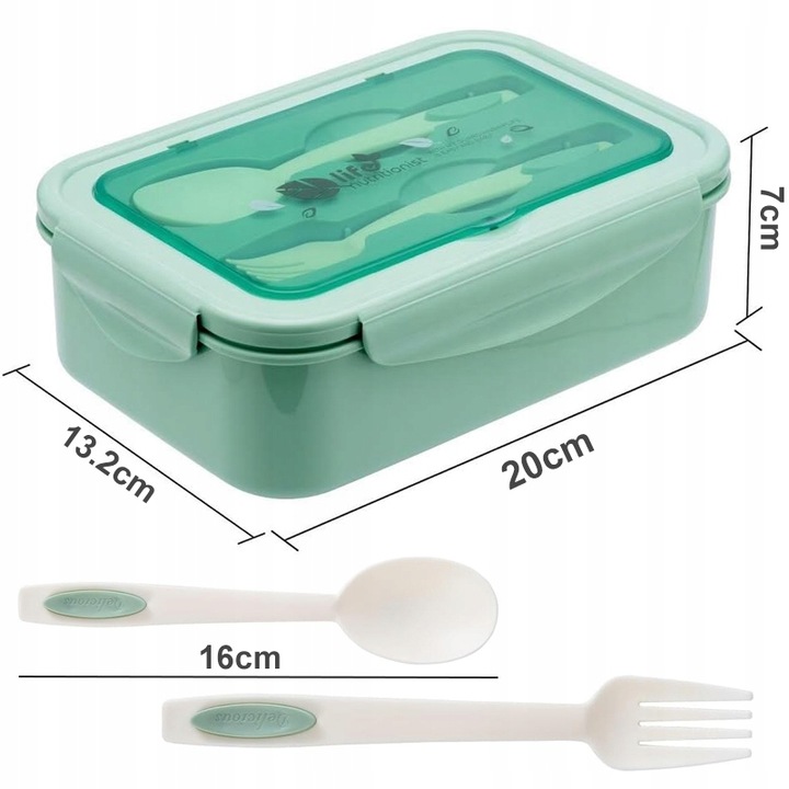 ŚNIADANIÓWKA LUNCHBOX POJEMNIK BOX BENTO 1400ML DZIECKA PUDEŁKO DO SZKOŁY
