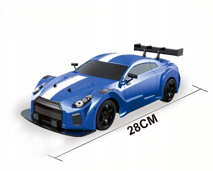 Samochód Zdalnie Sterowany RC DUŻY Auto na pilot 4x4 Drift led dym do drift