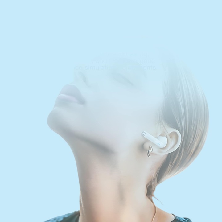 SŁUCHAWKI BEZPRZEWODOWE DOUSZNE BLUETOOTH 5.3 VFAN T06 BIAŁE