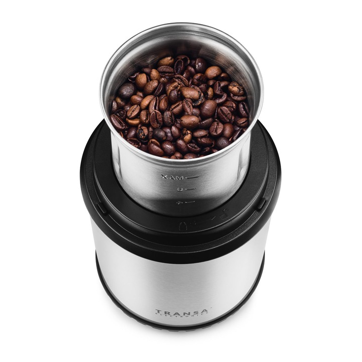 Młynek ROZDRABNIACZ 2w1 do ziaren kawy ziół orzechów TRANSA 300W