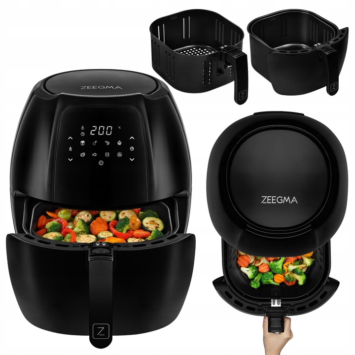 FRYTKOWNICA AIR FRYER BEZTŁUSZCZOWA FRYTOWNICA 1800W DUŻA dla 4 osób XL