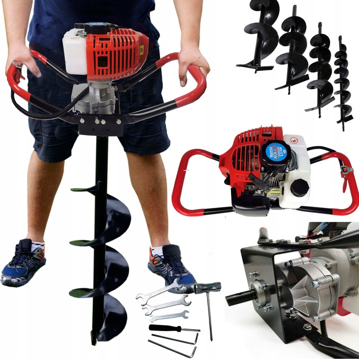 ŚWIDER SPALINOWY WIERTNIA GLEBOWA DO ZIEMI Z WIERTEŁAMI 10,15,20,25,30