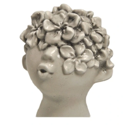 MAŁA FIGURKA GIPSOWA GŁOWA OZDOBA DO OGRODU DOMU NA PREZENT PODARUNEK