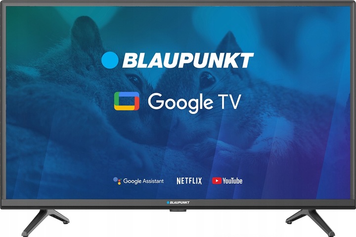 TELEWIZOR BLAUPUNKT 32 CALE LED HD GOOGLE TV DOLBY DIGITAL DVB T T2 HEVC