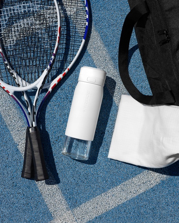 Butelka filtrująca szklana bidon na wodę z filtrem WESSPER B2 ACTITEX 700ml