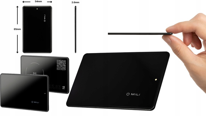 Lokalizator GPS MiCard Pro karta do portfela WIZYTÓWKA QR APPLE IOS