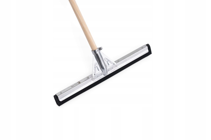 Ściągaczka do wody podłóg 55 cm CLINN stal nierdzewna + trzonek drewniany